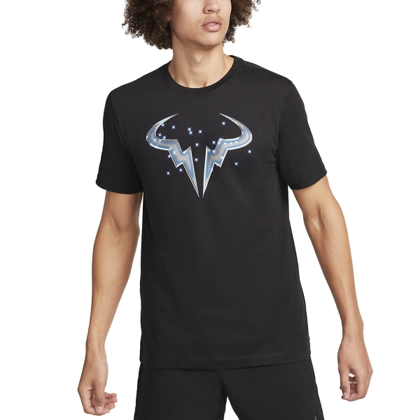 Camisetas de Tenis Hombre Nike Court Rafael Nadal Camiseta  Black FQ4938010