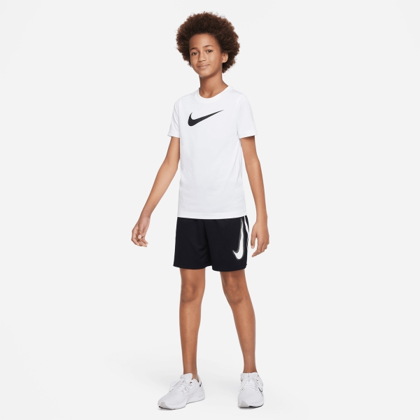 Nike Dri-FIT Multi+ 6in Shorts Niño - Black/White