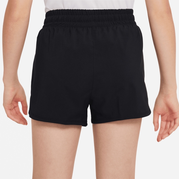 Nike Dri-FIT One 3in Shorts Niña - Black/White