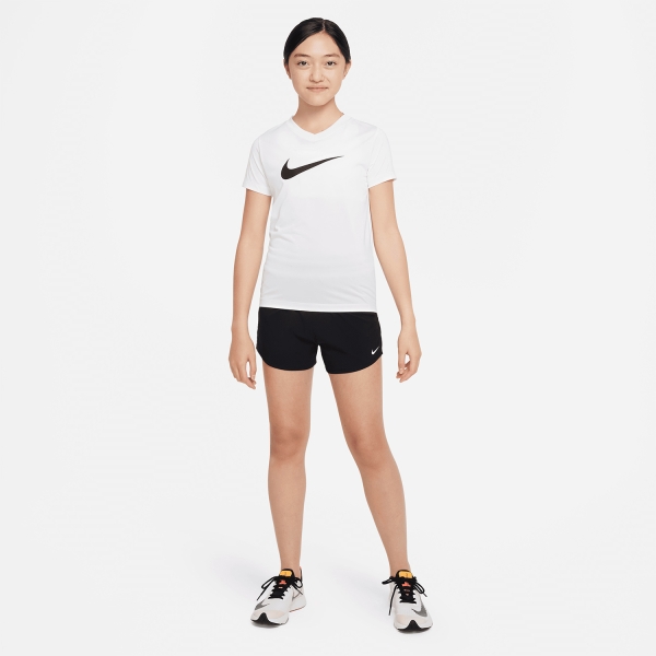 Nike Dri-FIT One 3in Shorts Niña - Black/White