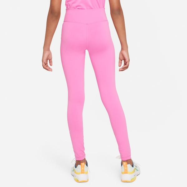 Nike Dri-FIT One Tights Girl - Playful Pink/White