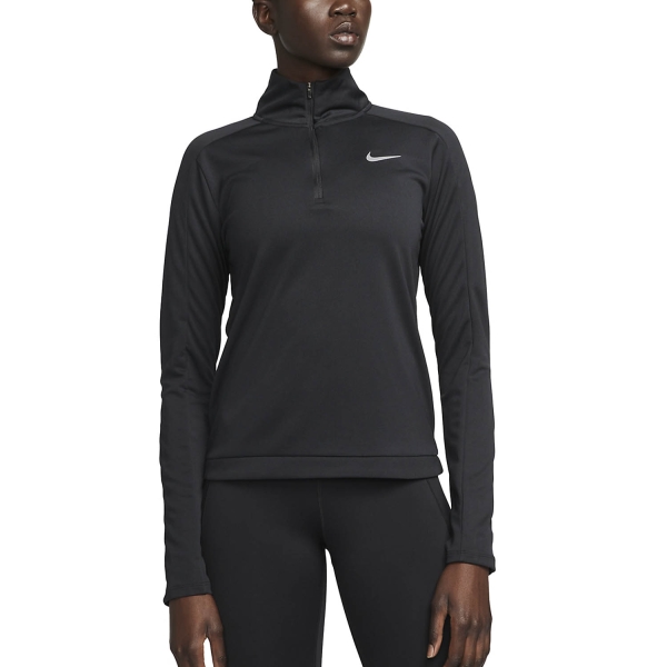 Maglie e Felpe Tennis Donna Nike DriFIT Pacer Maglia  Black/Reflective Silver DQ6377010