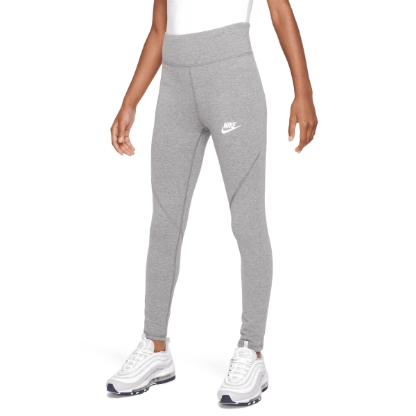 Pants da Tennis Girl Nike Favorites Logo Tights Bambina  Carbon Heather/White CU8248091
