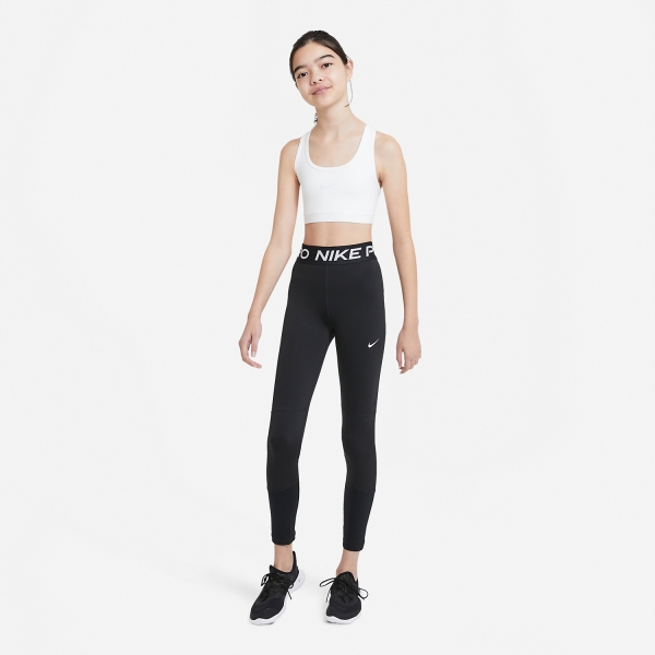 Nike Pro Tights Niña - Black/White