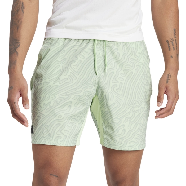 Pantaloncini Tennis Uomo adidas adidas Ergo Pro 7in Pantaloncini  Semi Green Spark/Silver Green  Semi Green Spark/Silver Green IP1934