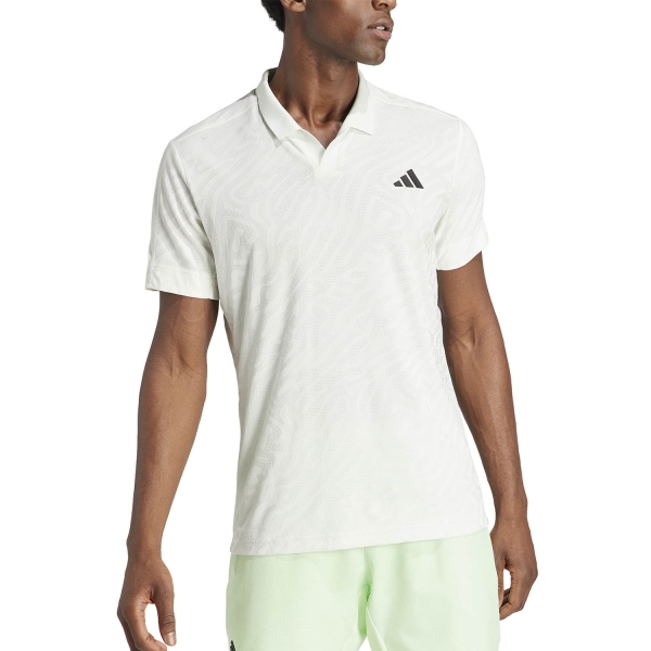 Men's Tennis Polo adidas Airchill Pro FreeLift Polo  Off White/Crystal Jade IL7383