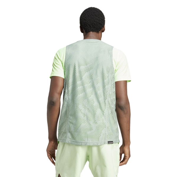 adidas Pro Layering Maglietta - Silver Green/Green Spark