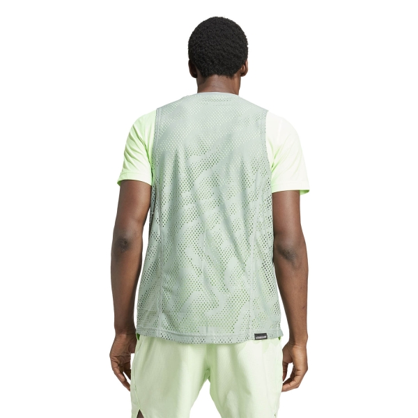 adidas Pro Layering T-Shirt - Silver Green/Green Spark