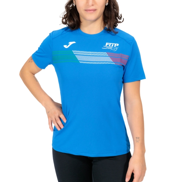 Camisetas y Polos de Tenis Mujer Joma FITP Logo Camiseta  Royal SW901872A702