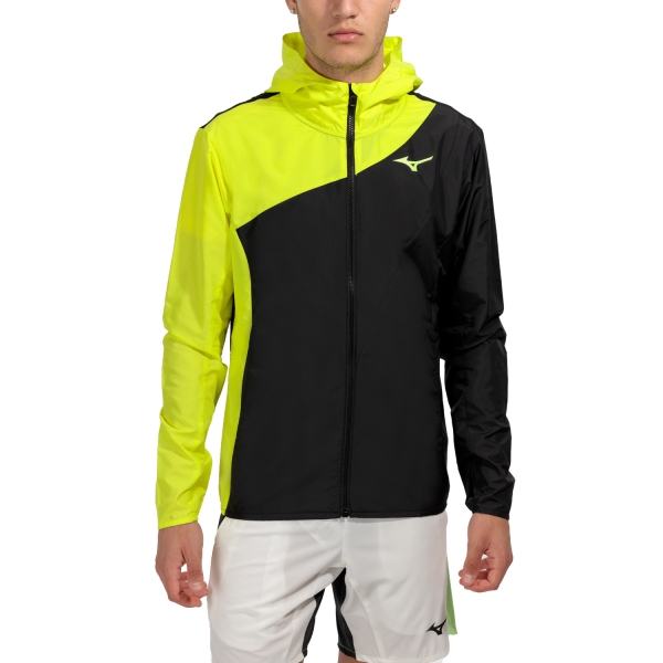 Men's Tennis Jackets Mizuno Release Jacket  Bolt/Black 62GEA50192