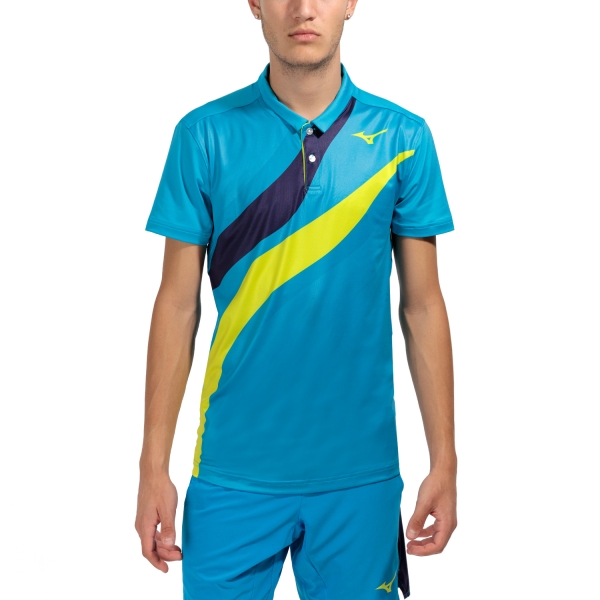 Polo Tenis Hombre Mizuno Release Shadow Polo  Jet Blue 62GAA50223