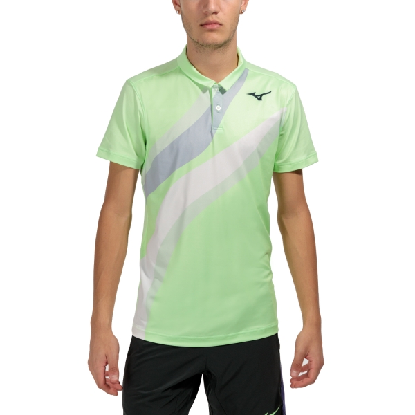 Polo Tennis Uomo Mizuno Release Shadow Polo  Techno Green 62GAA50234