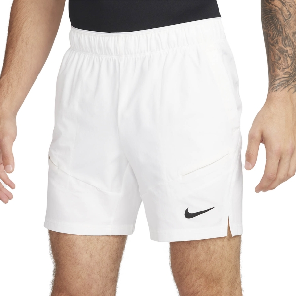 Pantaloncini Tennis Uomo Nike Court Advantage 7in Pantaloncini  White/Black FD5336100