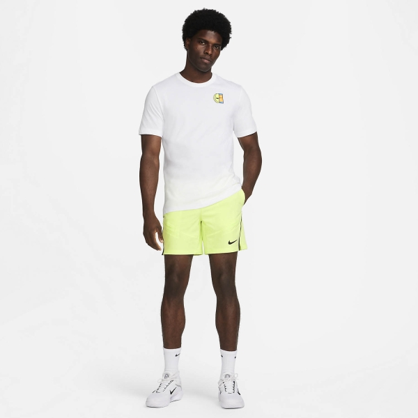 Nike Court Advantage 7in Shorts - Light Lemon Twist/Black