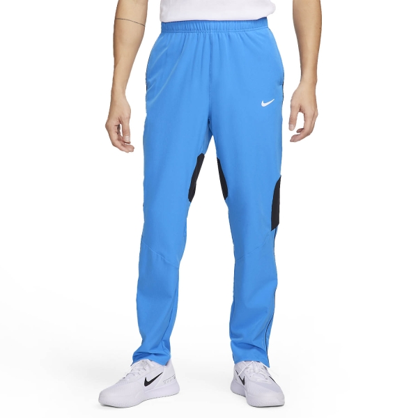 Pantaloni e Tights Tennis Uomo Nike Court Advantage Pantaloni  Light Photo Blue/Black/White FD5345435