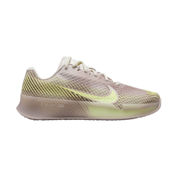 Women`s Tennis Shoes Nike Court Air Zoom Vapor 11 HC Premium  Phantom/Barely Volt/Platinum Violet FQ3169001
