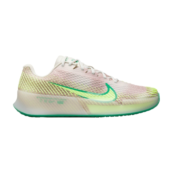 Men`s Tennis Shoes Nike Court Air Zoom Vapor 11 HC Premium  Phantom/Barely Volt/Stadium Green FJ2055001