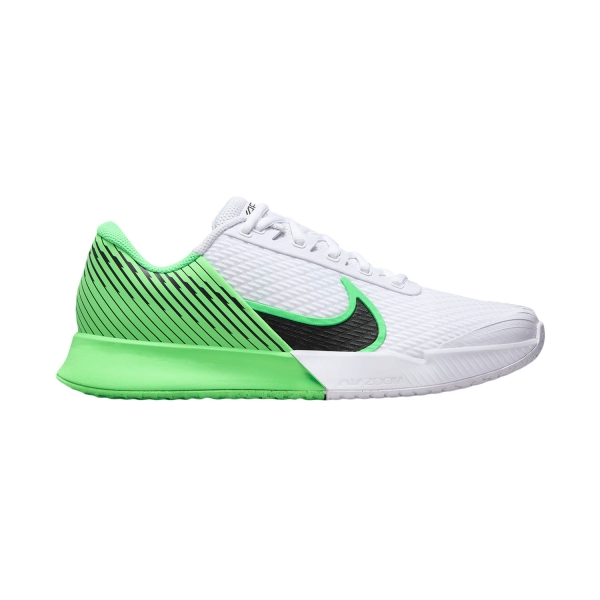 Women`s Tennis Shoes Nike Court Air Zoom Vapor Pro 2 HC  White/Black/Poison Green DR6192105
