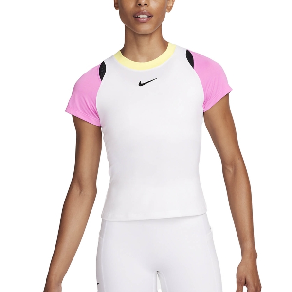 Women`s Tennis T-Shirts and Polos Nike Court DriFIT Advantage TShirt  White/Playful Pink/Black FV0261100