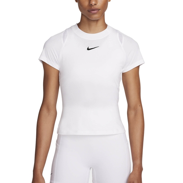 Camisetas y Polos de Tenis Mujer Nike Court DriFIT Advantage Camiseta  White/Black FV0261101