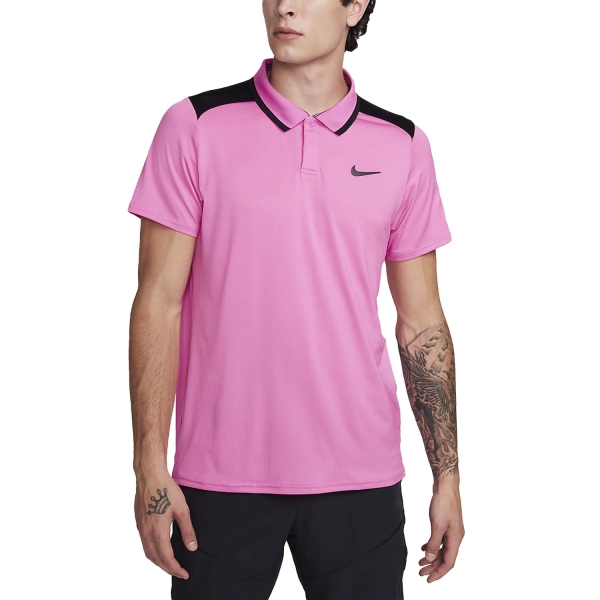 Polo Tennis Uomo Nike Court DriFIT Advantage Polo  Playful Pink/Black FD5317675