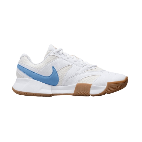 Women`s Tennis Shoes Nike Court Lite 4 HC  White/Light Blue/Sail/Gum Light Brown FD6575106