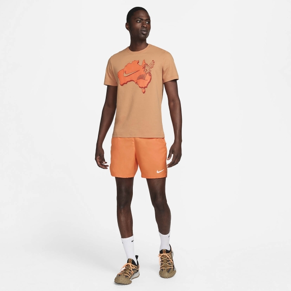 Nike Court Logo T-Shirt - Amber Brown