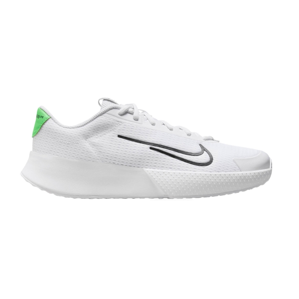 Women`s Tennis Shoes Nike Court Vapor Lite 2 HC  White/Black/Poison Green DV2019106