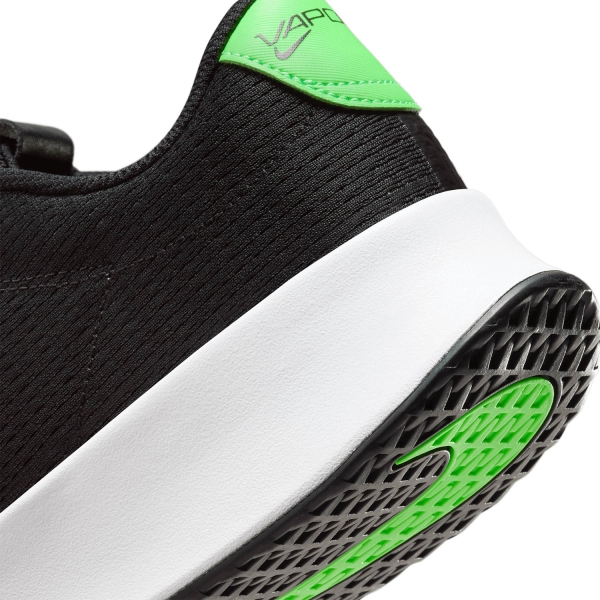 Nike Court Vapor Lite 2 HC - Black/Poison Green/White