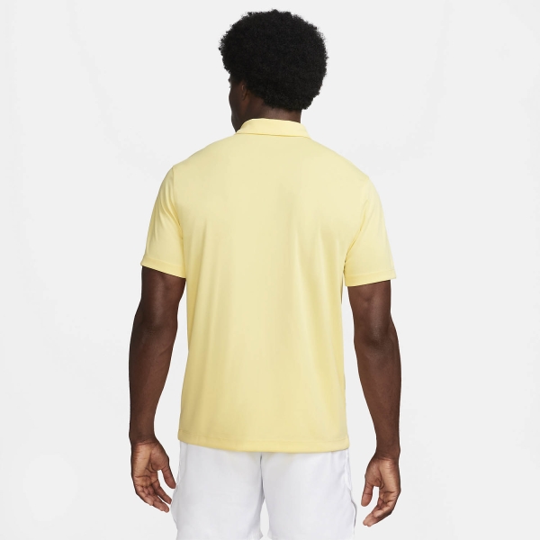 Nike Dri-FIT Solid Logo Polo - Soft Yellow/Black