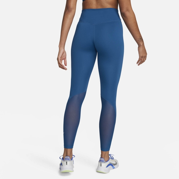 Nike One Mid Rise 7/8 Women's Tennis Tights - Court Blue/White