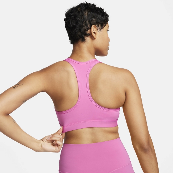 Nike Swoosh Sports Bra - Playful Pink/White