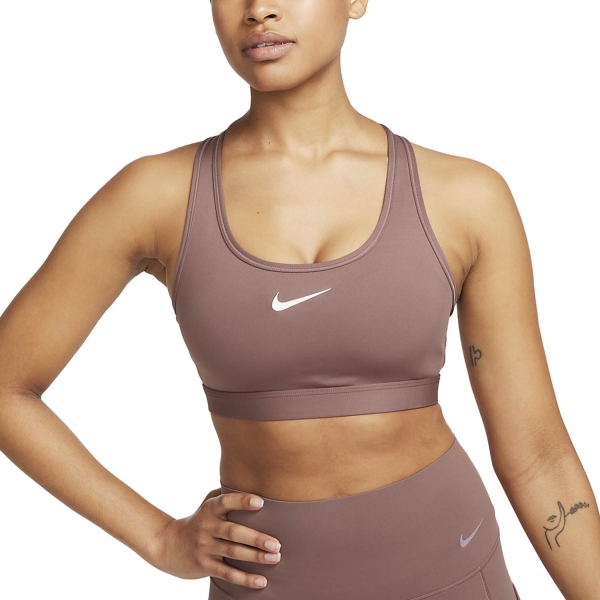 Bra e Intimo Donna Nike Swoosh Reggiseno Sportivo  Smokey Mauve/White DX6821208