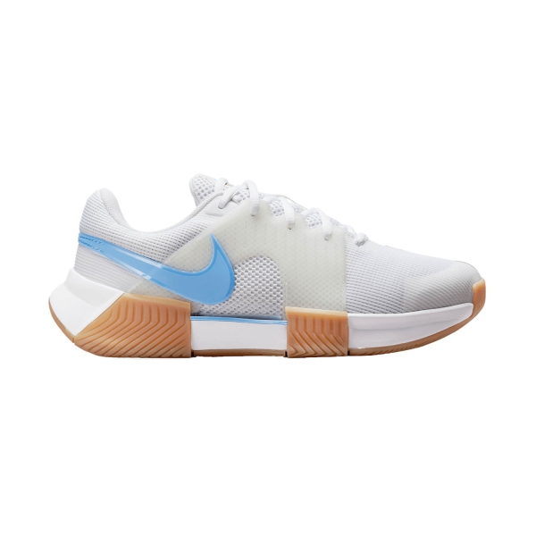 Scarpe Tennis Donna Nike Zoom GP Challenge 1 HC  White/Light Blue/Sail/Gum Light Brown FB3148105