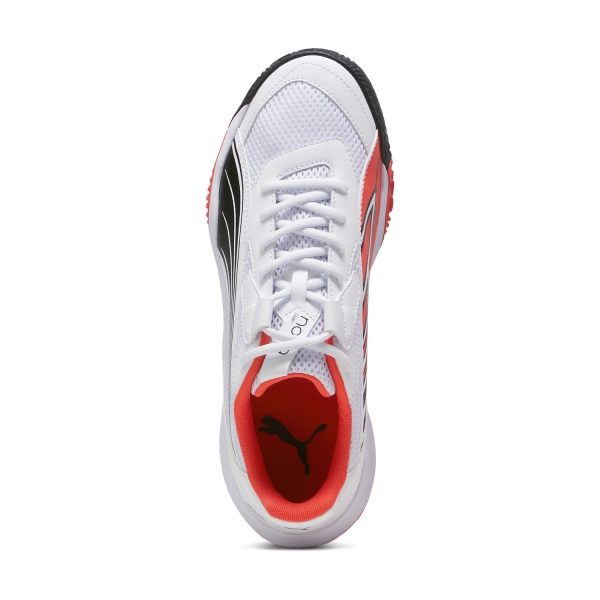 Puma NOVA Court Men s Padel Shoes White Black Active Red