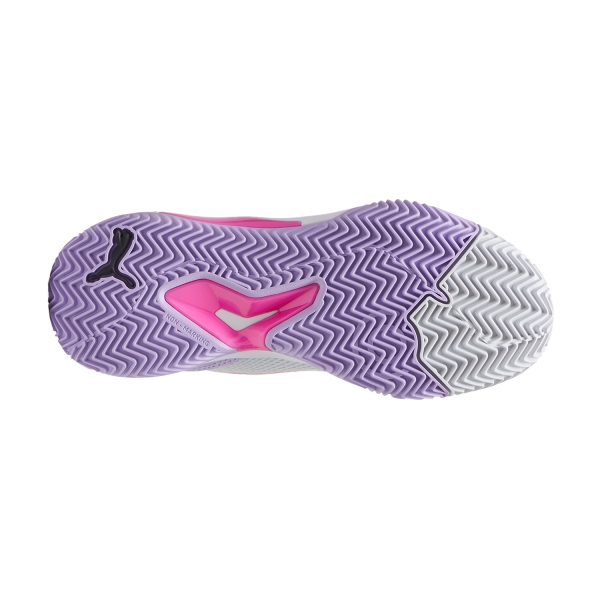 Puma NOVA Court - Silver Mist/White/Vivid Violet