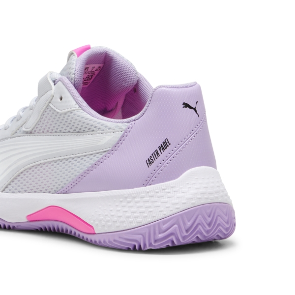 Puma NOVA Court - Silver Mist/White/Vivid Violet