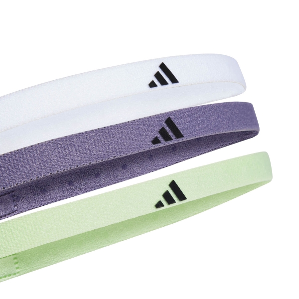 adidas Logo Mini Hairbands - Semi Green Spark/Shadow Violet/White