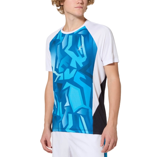 Men's Tennis Shirts Australian Ace Abstract TShirt  Blu Navy TEUTS0070200