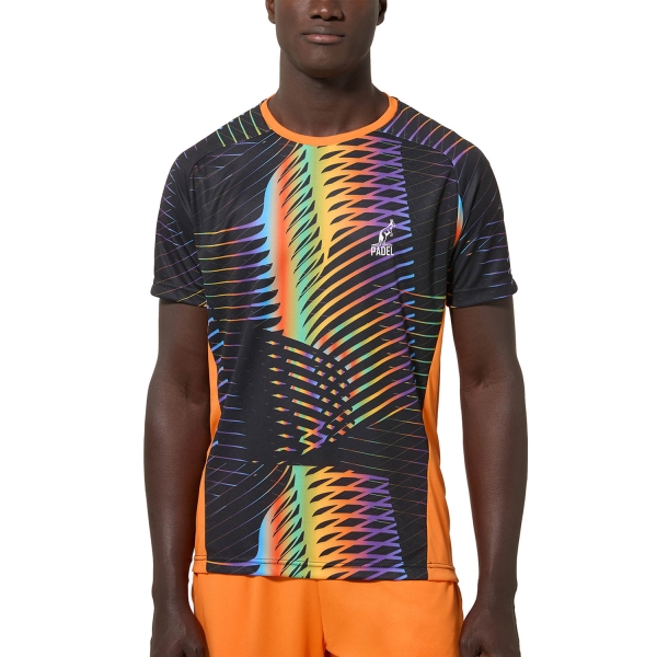 Maglietta Tennis Uomo Australian Australian Chaos Graphic Maglietta  Arancio Acceso  Arancio Acceso PAUTS0013155