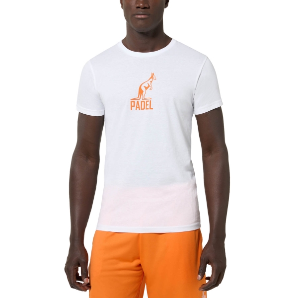 Camisetas de Tenis Hombre Australian Classic Logo Camiseta  Bianco PAUTS0016002