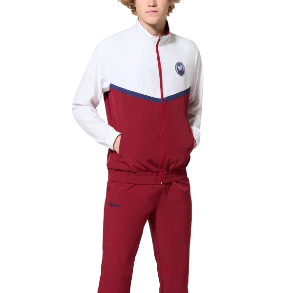 Men's Tennis Suit Australian Crew Legend Slam Tracksuit  Bordeaux TEUTU0021031