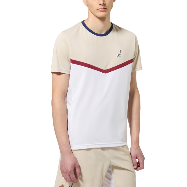 Men's Tennis Shirts Australian Legend Ace TShirt  Bianco TEUTS0067002