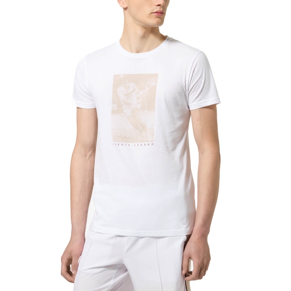 Maglietta Tennis Uomo Australian Australian Legend Maglietta  Bianco  Bianco TEUTS0068002