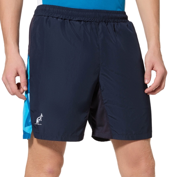 Men's Tennis Shorts Australian Smash Abstract 8in Shorts  Blu Navy TEUSH0041200