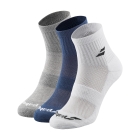 Babolat Performance x 3 Calze - White/Estate Blue/Grey