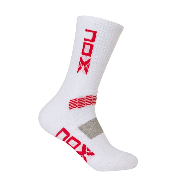 Calcetines de Tenis NOX Technical Calcetines  Blanco/Rojo CAHMCBLVRO