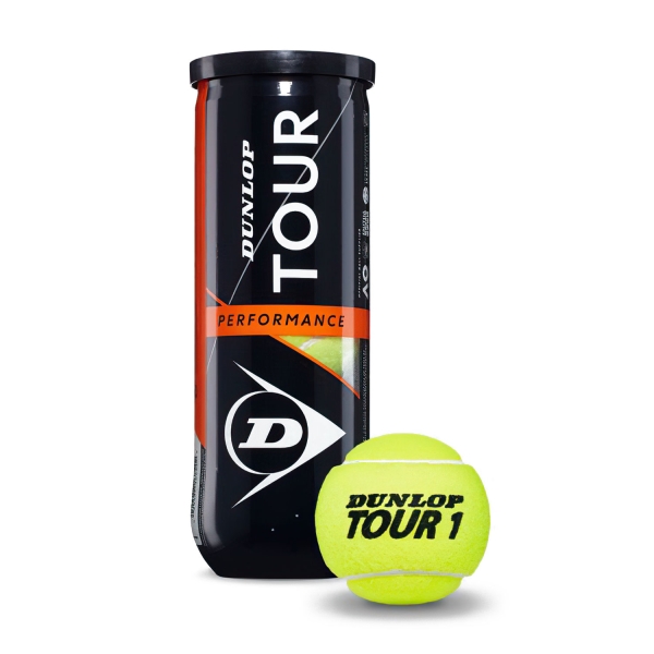 Dunlop Tennis Balls Dunlop Tour Performance  3 Ball Can 601361