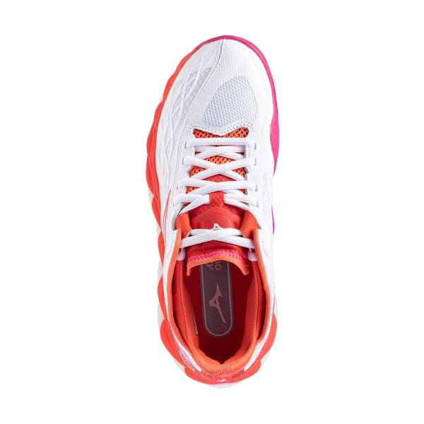 Mizuno Wave Enforce Tour All Court - White/Radiant Red/Fuchsia Purple