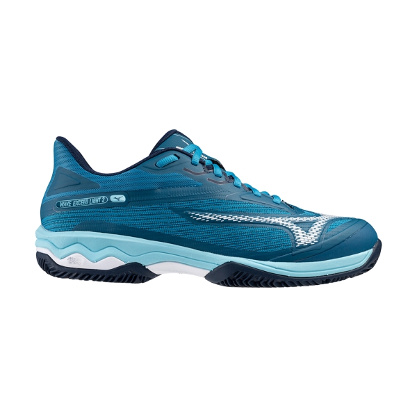 Men`s Tennis Shoes Mizuno Wave Exceed Light 2 Clay  Moroccan Blue/White/Bluejay 61GC232027